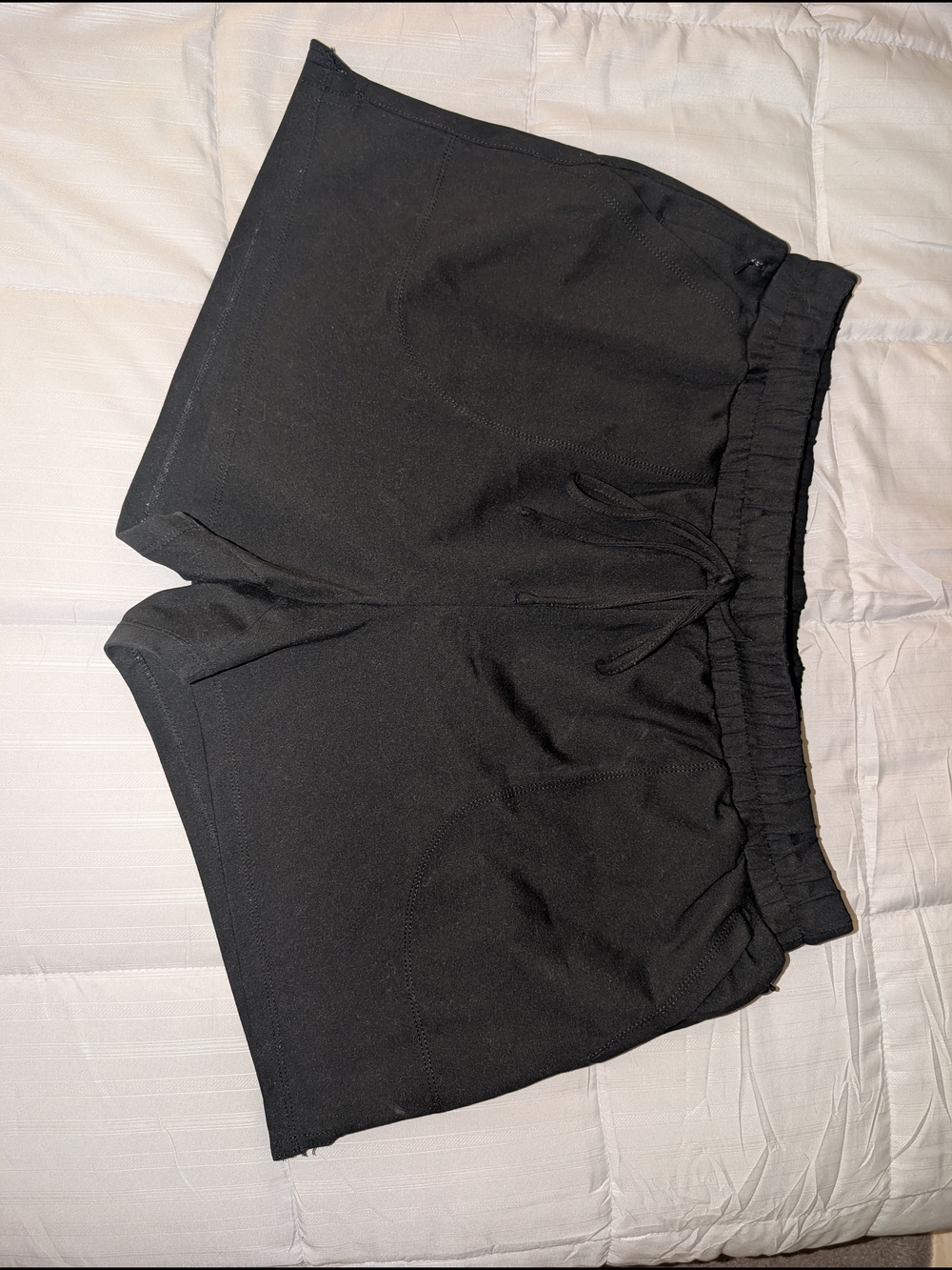 Cynthia Rowley Black Elastic-Waist Athletic Shorts
